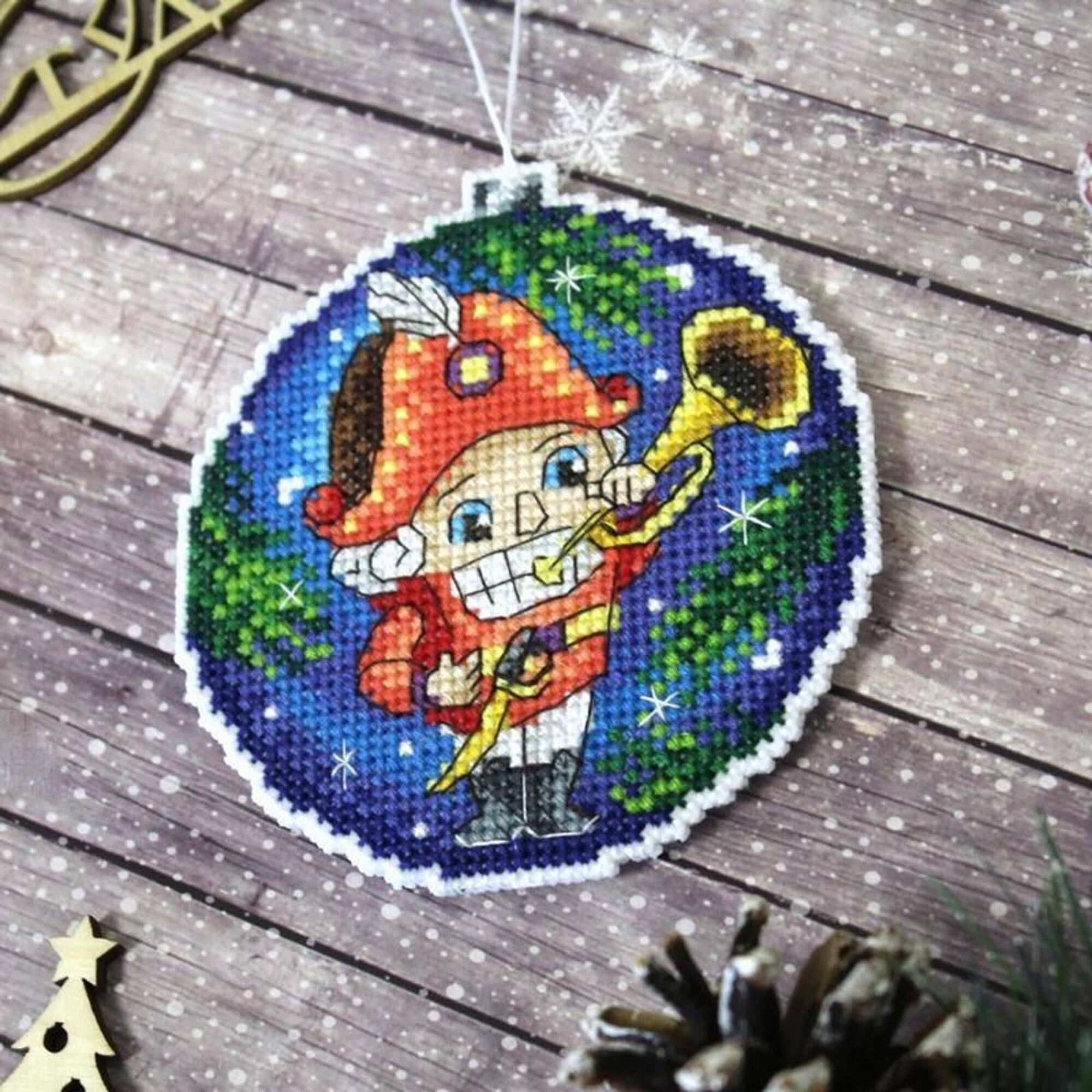MP Studia Time To Celebrate Plastic Canvas Counted Cross Stitch Kit